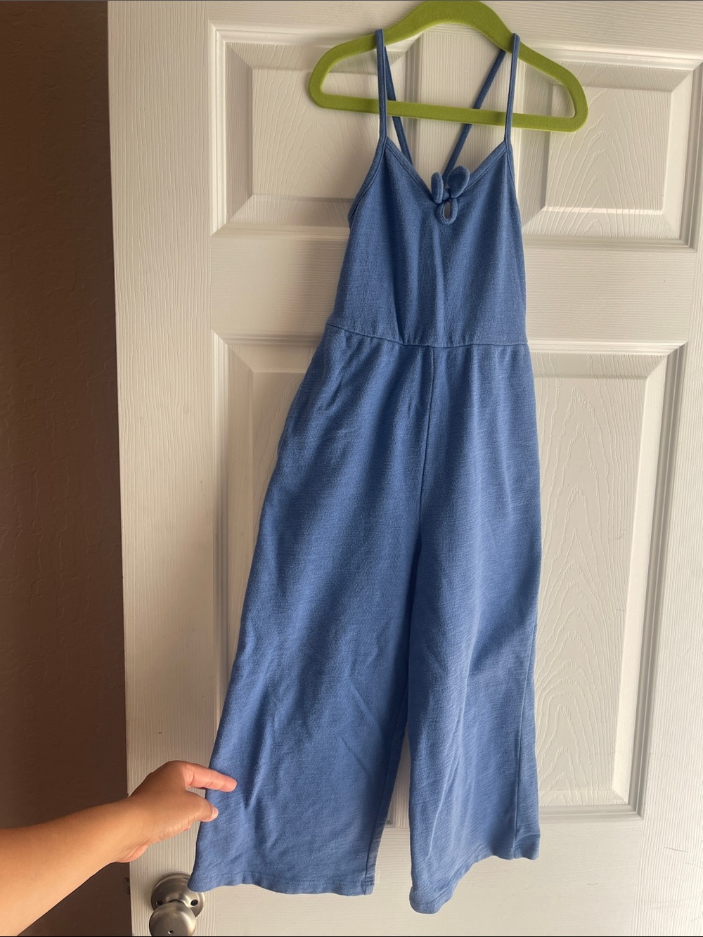 Old navy Blue Wide-Leg Jumpsuit - Casual Spaghetti Strap